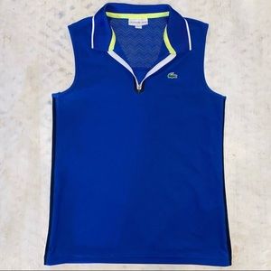 Lacoste Sport Tennis / Golf Top Sz 38 or M Beautiful Blue